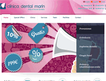 Tablet Screenshot of clinicadentalmarin.com